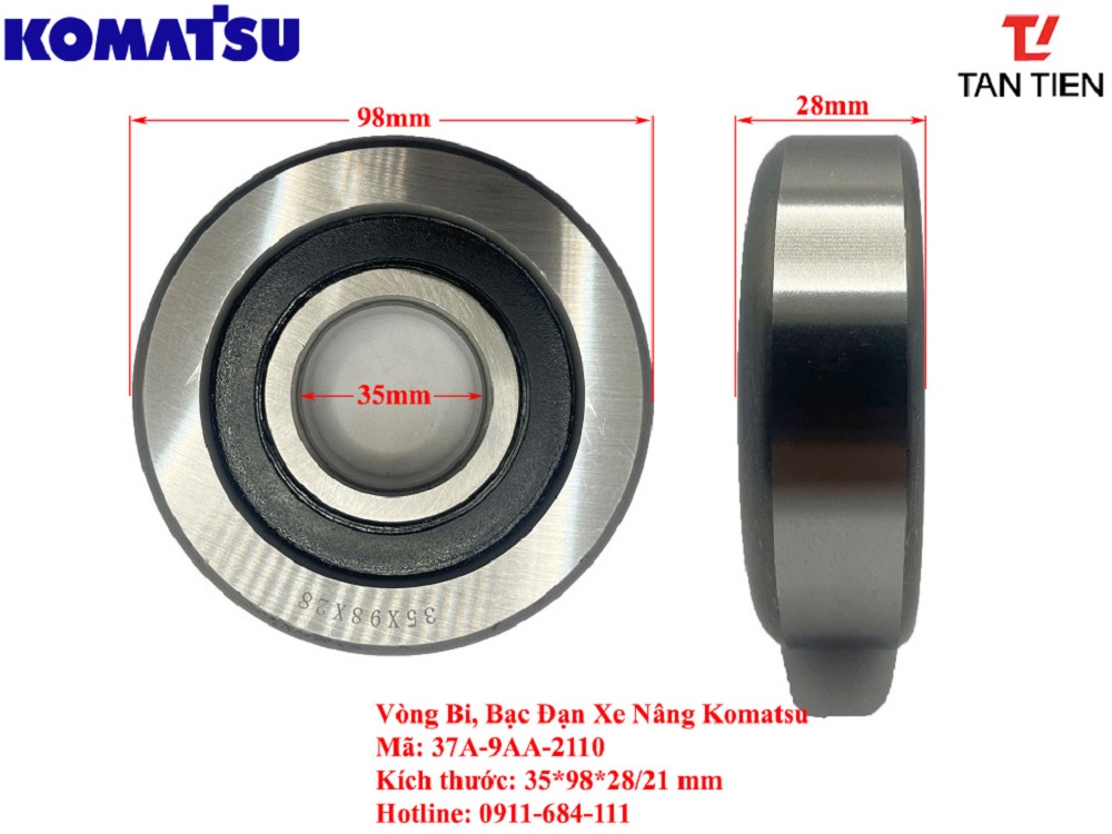 Vòng Bi Xe Nâng Komatsu 37A-9AA-2110